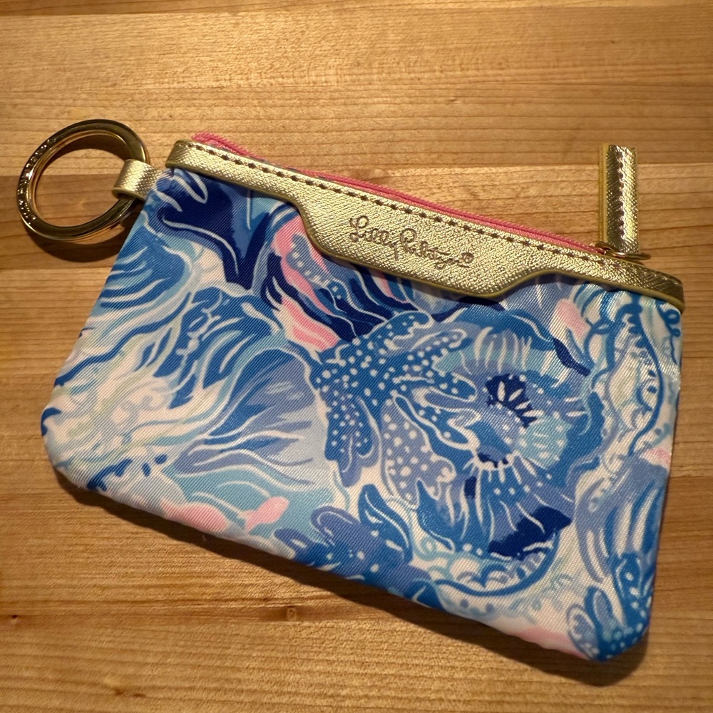 Lilly Pulitzer Blue and Pink Floral wallet